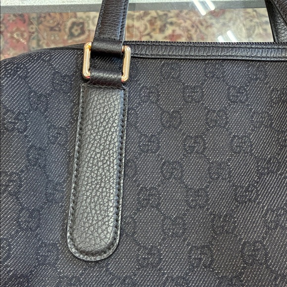 Gucci Black monogram and leather purse - Picture 6 of 12
